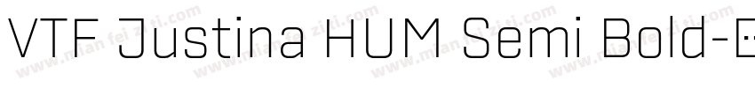 VTF Justina HUM Semi Bold字体转换
